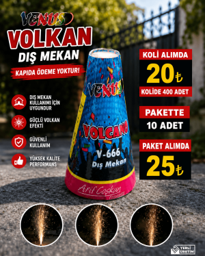 Kırmızı Dış Mekan Volkan Satışı